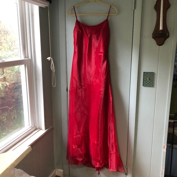 Jessica McClintock Gunne Sax Red Dress 2000 NEW - Picture 1 of 8